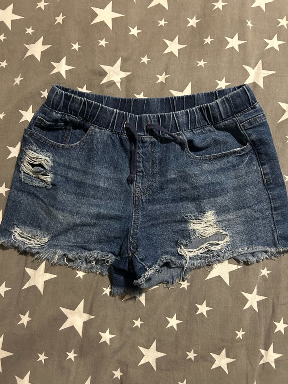 Cut-Off Denim Shorts
